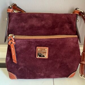 Dooney & Bourke Suede Bag in Burgundy/Wine/Maroon NWOT